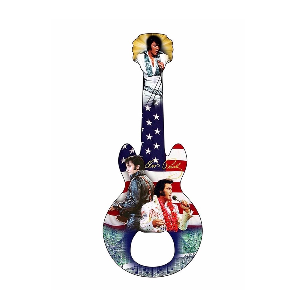 New Elvis Presley bottle opener magnet American flag